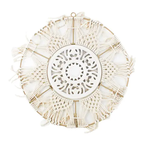 Cuadro de pared tejido de macrame de 40x40x0.1cm