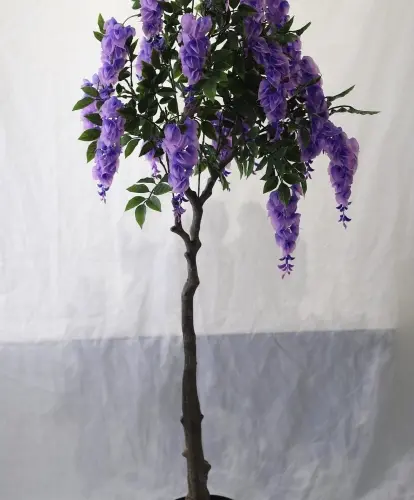Árbol de flores artificiales morado de 155cm60x60x155cm