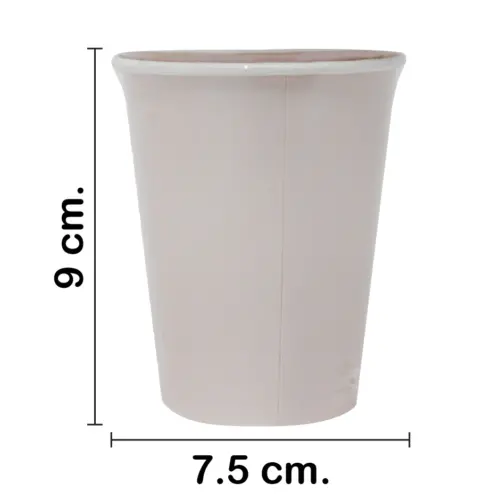 Paquete de 8 vasos desechables rosa de 250ml y 7.5×7.5x13cm