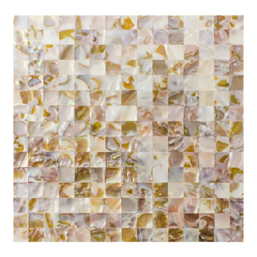Adhesivo para pared de plastico diseño concha nacarada de 30x30x0.1cm