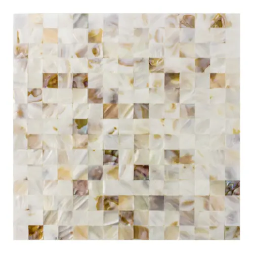 Adhesivo para pared de plastico diseño concha nacarada de 30x30x0.1cm