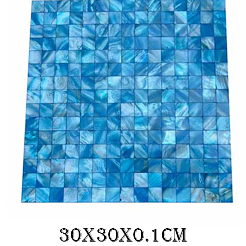 Adhesivo para pared de plastico diseño concha nacarada de 30x30x0.1cm