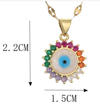 Collar con dije de ojo turco de 1.5×1.5x50cm