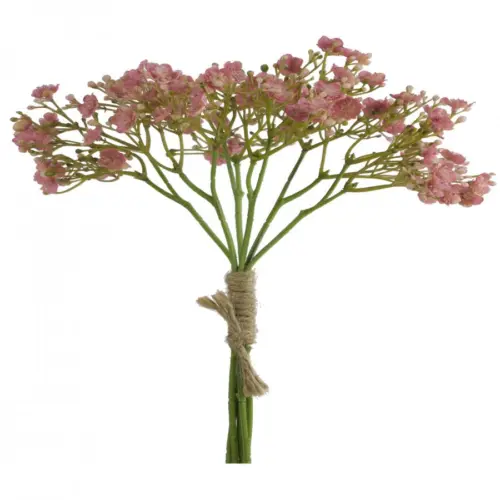 Ramo de flores de plastico rosa de 16x16x29cm