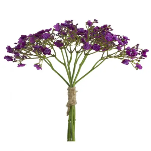 Ramo de flores de plastico purpura de 16x16x29cm