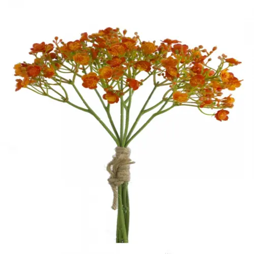 Ramo de flores de plastico naranja de 16x16x29cm