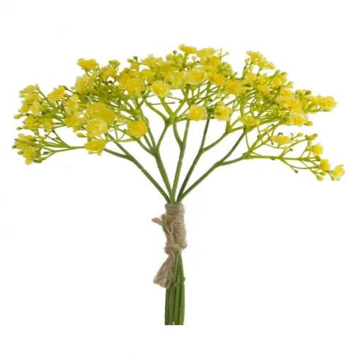 Ramo de flores de plastico amarillo de 16x16x29cm