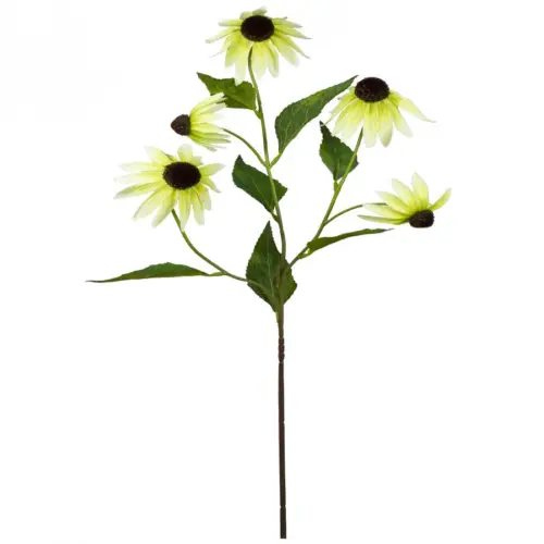 Vara con margaritas amarillas de 13x23x75cm