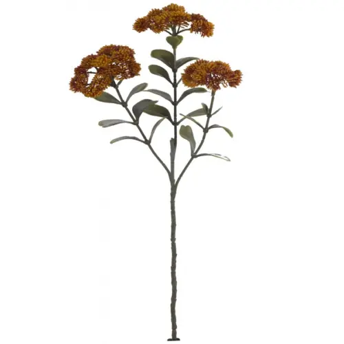 Vara de flores de plastico naranja de 12x18x56cm