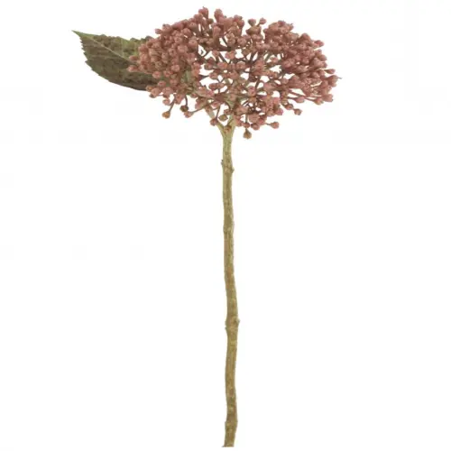 Vara de flores de plastico rosa de 11x18x38cm