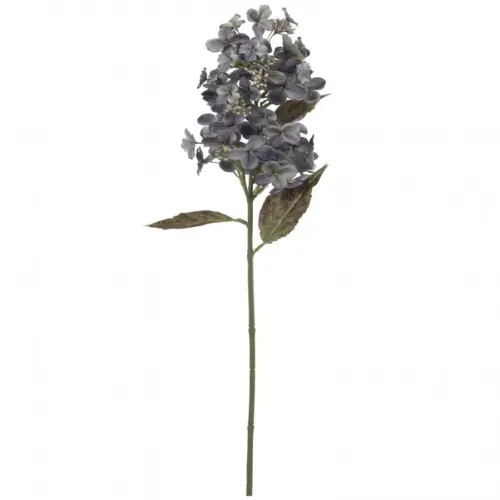Vara de hortensias gris con morado de 20x15x72cm