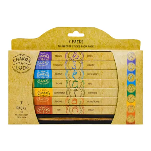 Set de 7 paquetes individuales con 10 varas en diferentes aromas con base