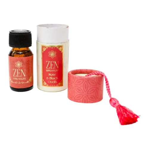 Tubo con Aceite de 15 ml con fragancia (Rosa Y Negro Oudh)