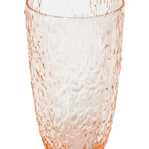 Vaso acrilico naranja craquelado de 16×9.5cm y 680ml