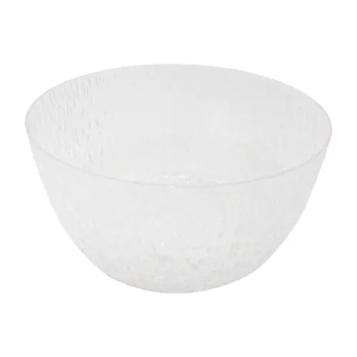 Bowl de acrilico transparente craquelado de 25x13cm