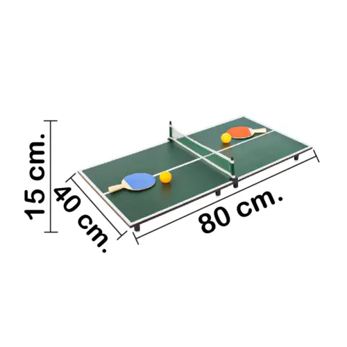Juego de mesa de tenis de 80x40x6.5cm