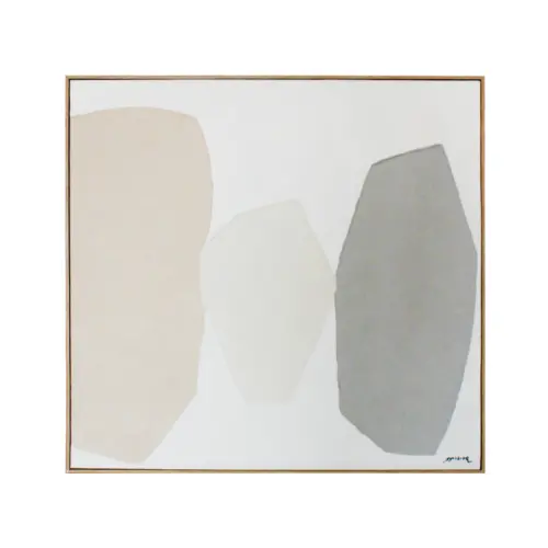 Cuadro diseño abstracto en tonos pastel de 100x100x4.5cm