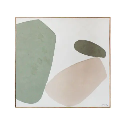 Cuadro diseño abstracto en tonos pastel de 100x100x4.5cm