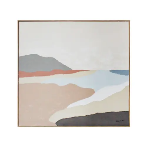 Cuadro de arte diseño paisaje abstracto de 100x100x4.5cm