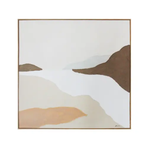 Cuadro de arte diseño paisaje abstracto de 100x100x4.5cm