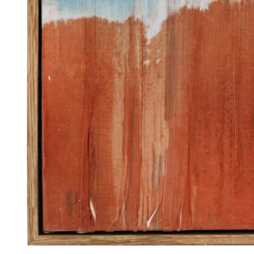 Cuadro de arte diseño mar y arena abstracto de 70x140x4.5cm