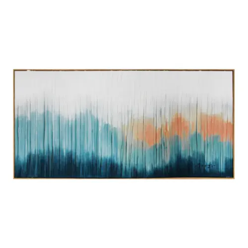 Cuadro de arte diseño paisaje abstracto de 70x140x4.5cm