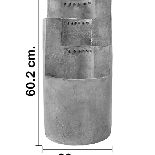 Fuente de poliresina de 31x31x61cm