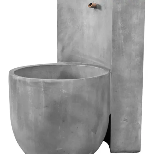 Fuente de poliresina gris de 50.5×50.5×61.5cm