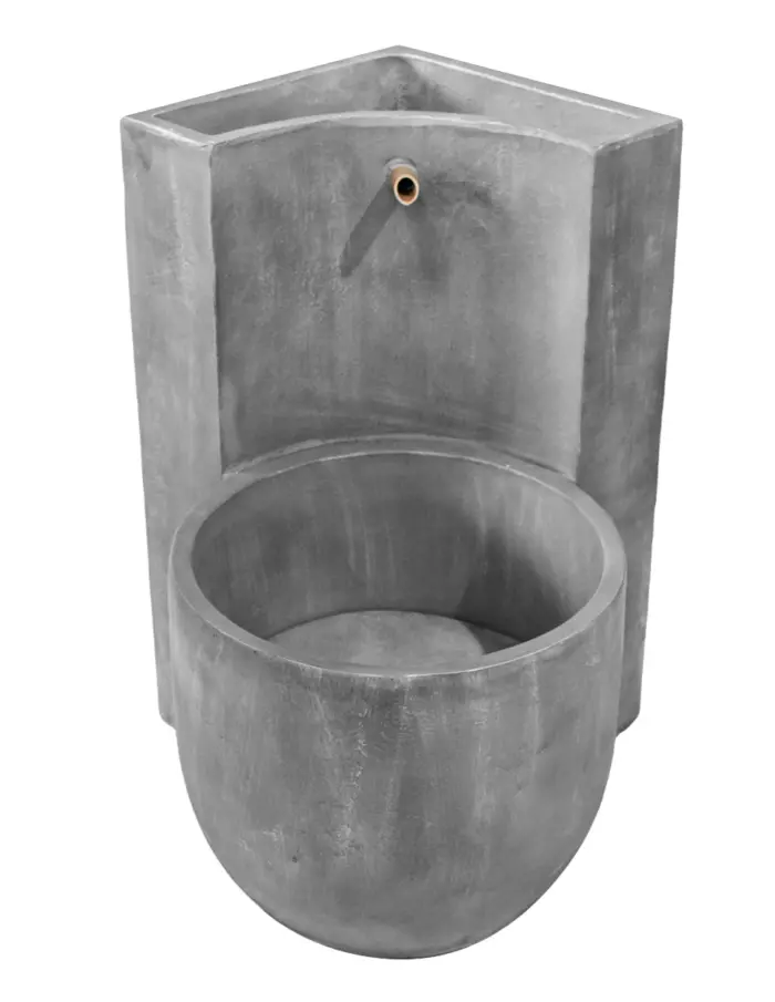 Fuente de poliresina gris de 50.5x50.5x61.5cm - Image 3