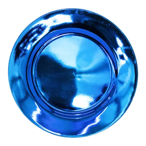 Plato de presentación azul rey de 33x33x2cm