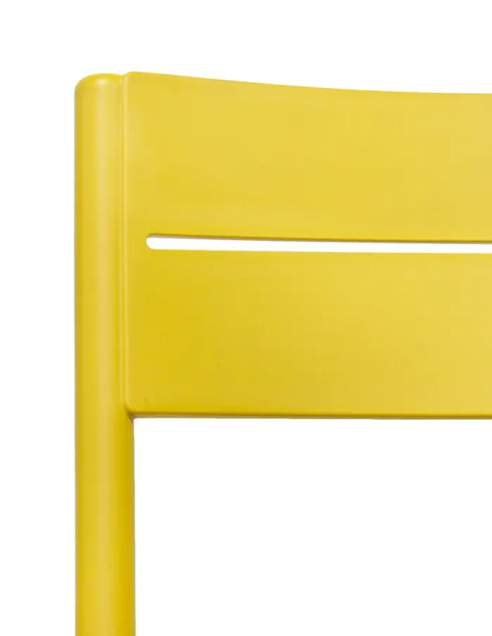 Silla de plástico amarilla de 50.5x56x82cm - Image 4