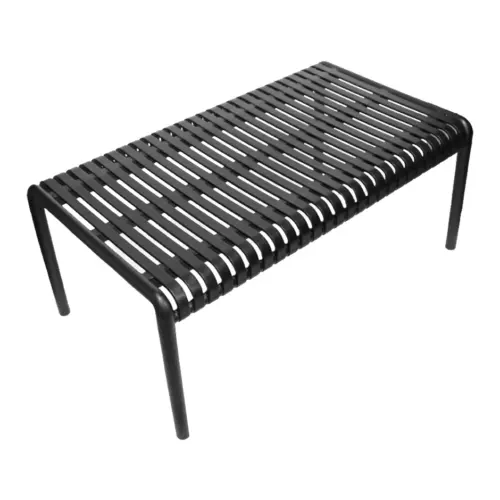 Mesa de plástico negro diseño tiras de 96×54.8x40cm54.8x96x40cm