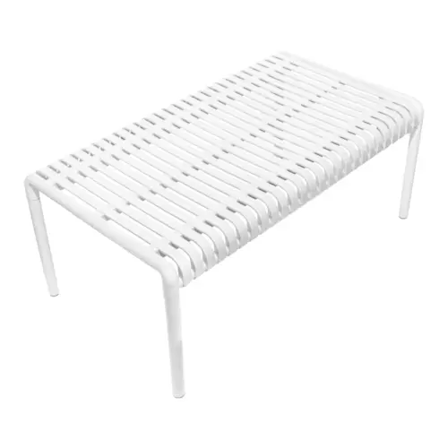 Mesa de plástico blanco diseño tiras de 96×54.8x40cm54.8x96x40cm