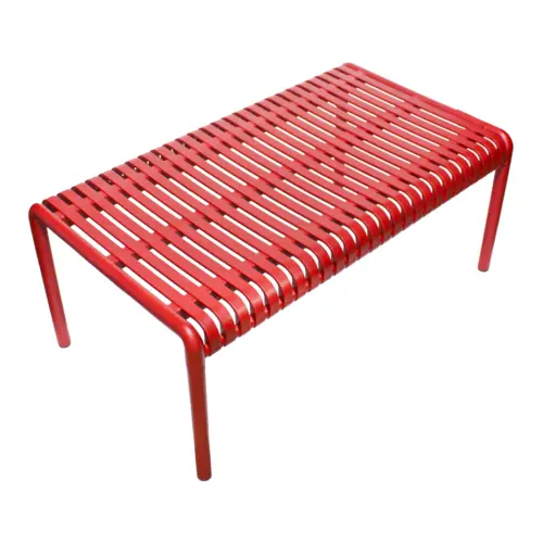 Mesa de plástico rojo diseño tiras de 96×54.8x40cm54.8x96x40cm