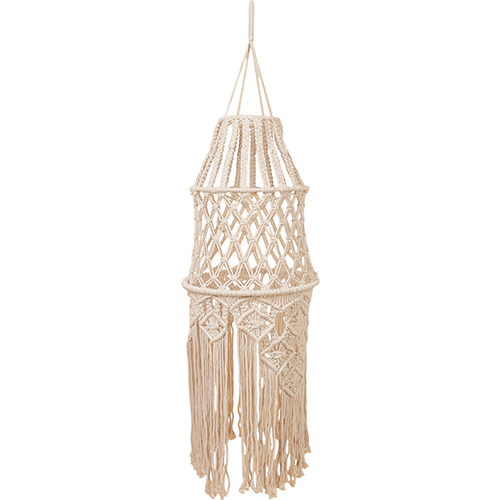 Pantalla colgante de macramé tejido de 30x30x90cm