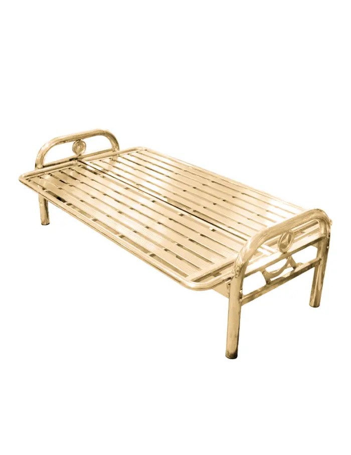 Banca de metal dorada de 190x70x95cm - Image 3