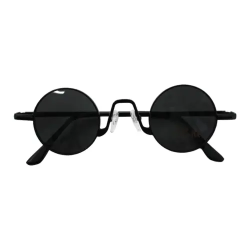 Lentes para sol con cristales redondos negros de 14x15x4cm