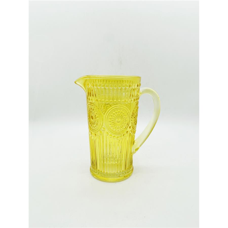 Jarra de vidrio amarillo - Galerías el Triunfo - 049072571081