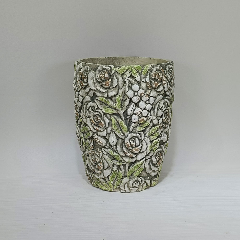 Maceta de cemento diseño - Galerías el Triunfo - 072072763084