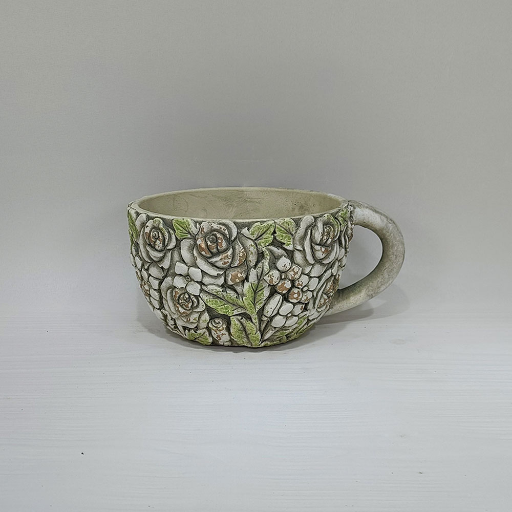 Maceta de cemento diseño - Galerías el Triunfo - 072072763098