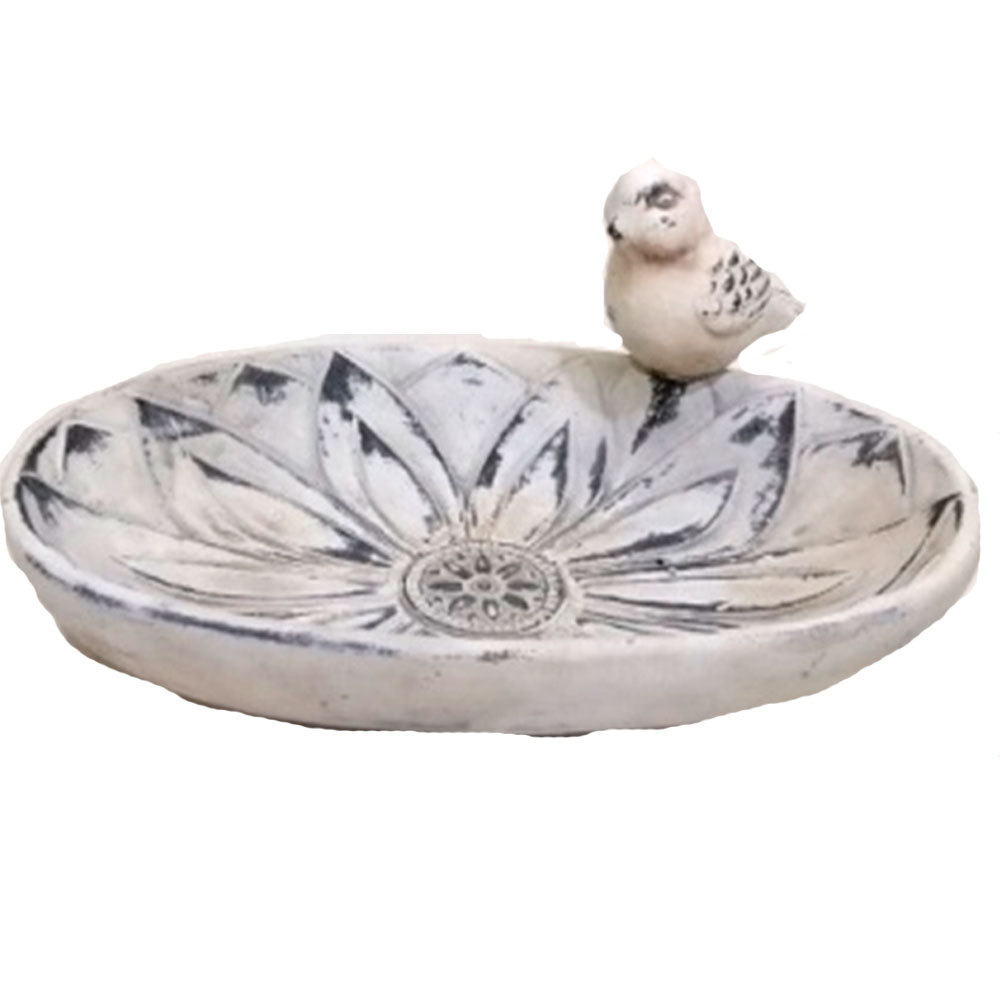 Bebedero gris de cemento - Galerías el Triunfo - 072072763104