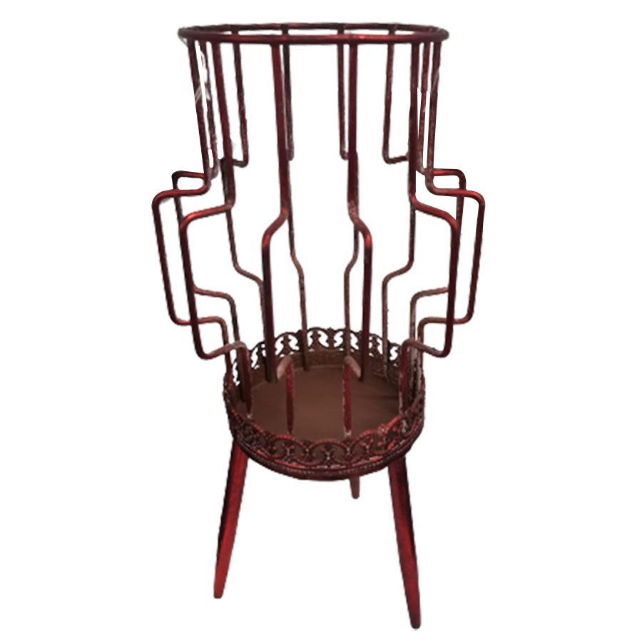 Candelabro de metal rojo - Galerías el Triunfo - 074072300241