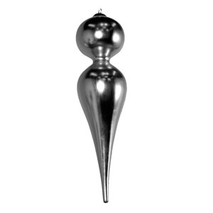 Esfera diseño estalactita plateada - Galerías el Triunfo - 081207289130