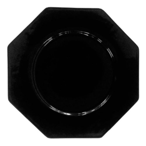 Plato octagonal de porcelana - Galerías el Triunfo - 090307370356