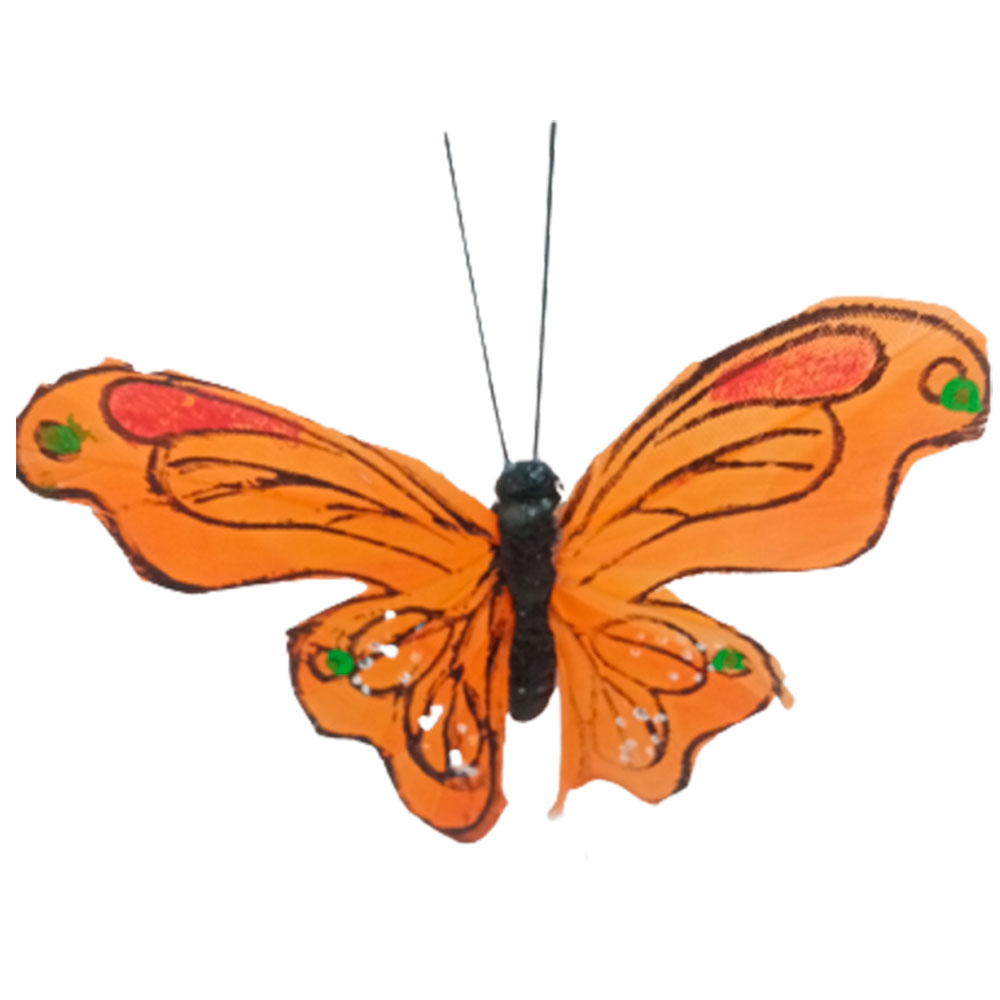 Mariposa naranja con pinza - Galerías el Triunfo - 100307378313