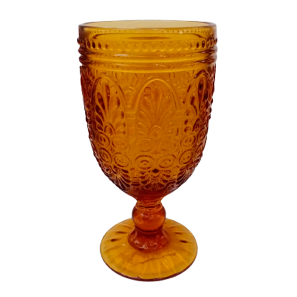 Copa de cristal ámbar - Galerías el Triunfo - 120072447059