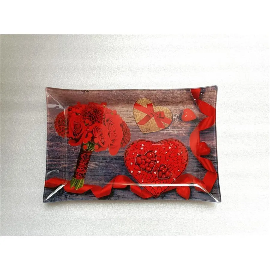 Plato de vidrio rectangular - Galerías el Triunfo - 124071887311