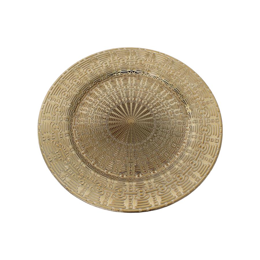 Plato de presentación dorado - Galerías el Triunfo - 156072795069