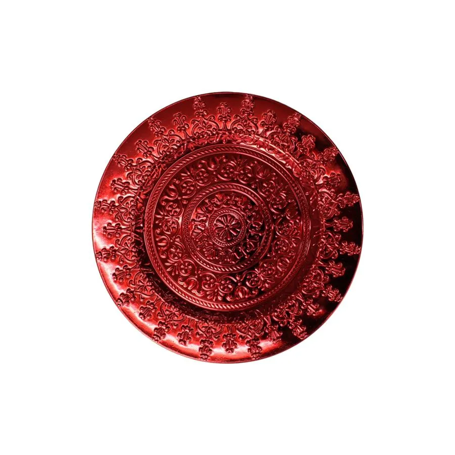 Plato de presentación rojo - Galerías el Triunfo - 156072795118