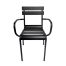 Silla con descansabrazos negra - Galerías el Triunfo - 162071742038